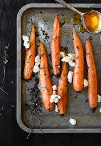 Roasted baby carrots