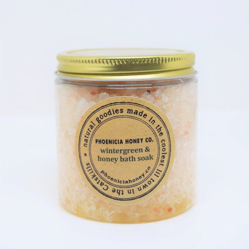 Wintergreen and honey bath soak